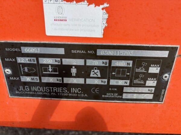 JLG 660SJ - Image 4