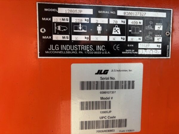 JLG 1200 SJP - Image 3